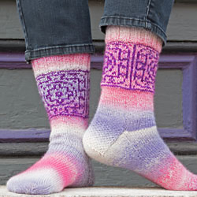 String Mandala Socks