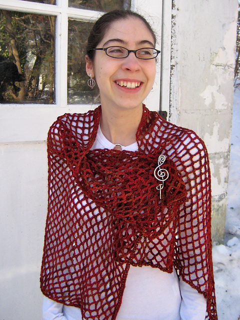 Easy Trellis Lace Stole