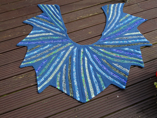 Scraps and Stripes Shawl