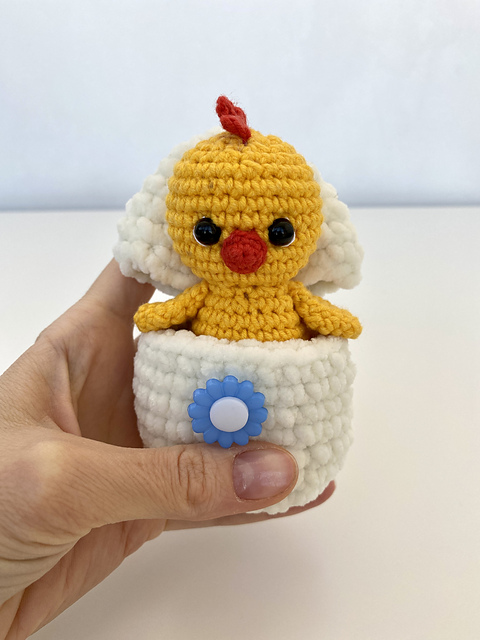 Chicken in egg Easter hatching chick