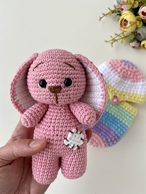 Bunny in rainbow egg