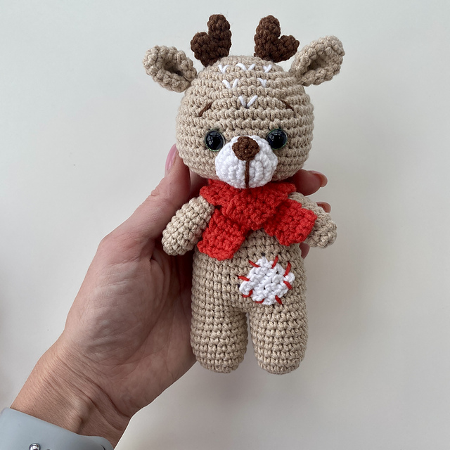 Deer christmas cotton