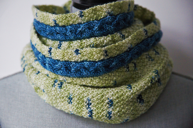 Cable Band Scarf
