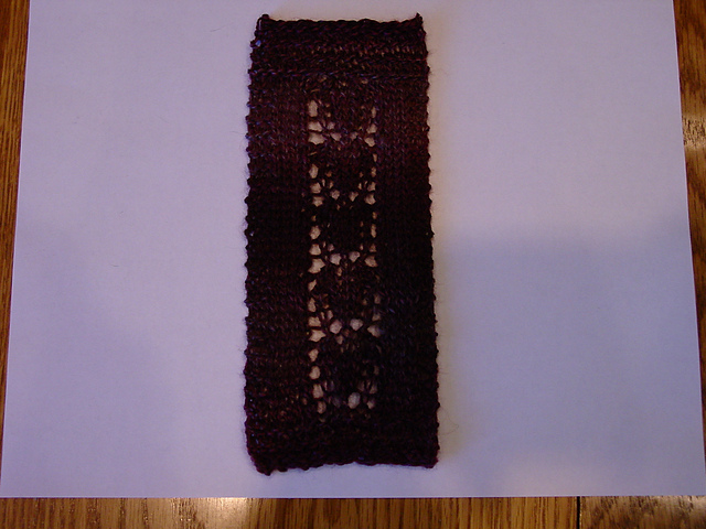 Wineglass Lace Bookmark