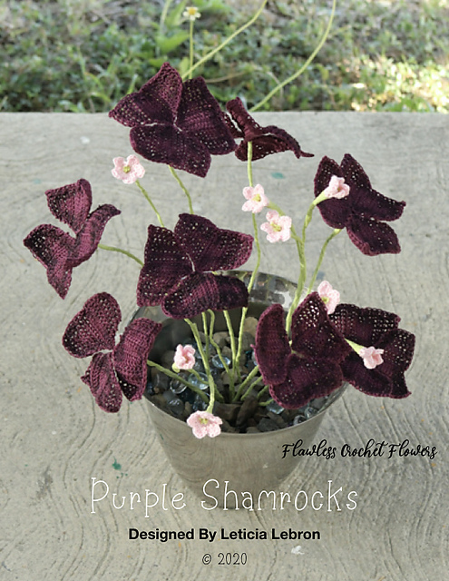 Purple Shamrocks