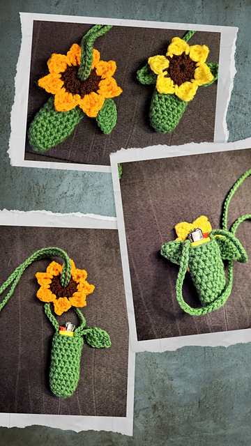 Sunflower Pouch Necklace