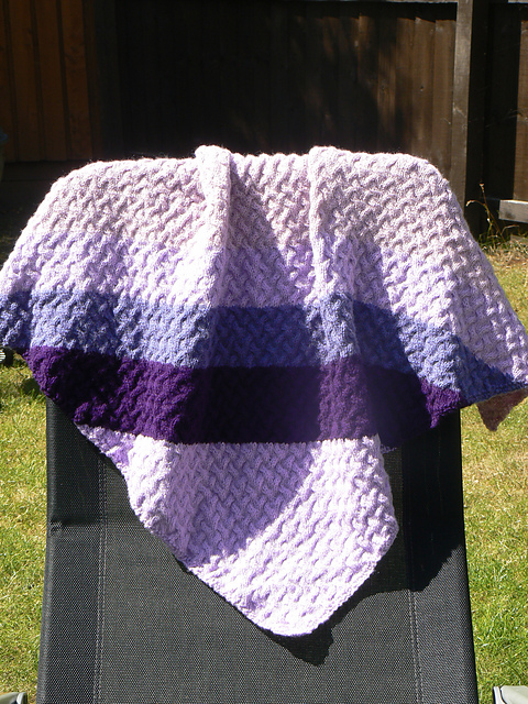 Easy Peasy Cable Baby Blanket
