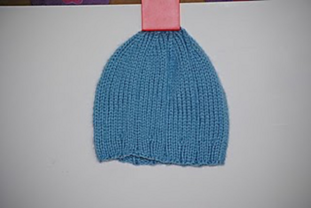 Slightly Ribbed Baby Hat