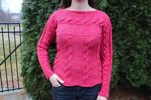 Ravelry: Winterberry Pullover pattern by Karen Gietzen