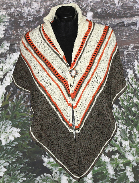 Poppy DK shawl