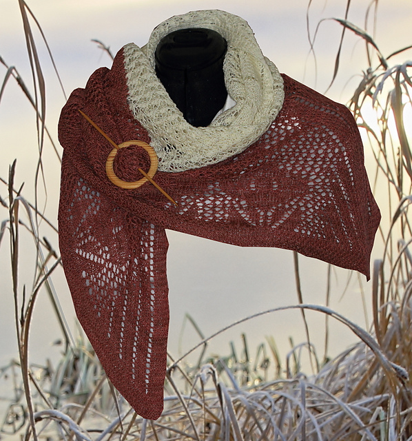 Poppy Lace shawl