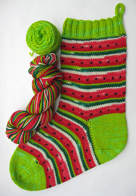 Watermelon Christmas Stocking
