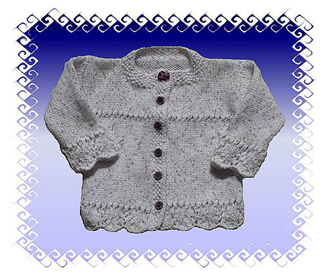 Feather Lace Baby Jacket