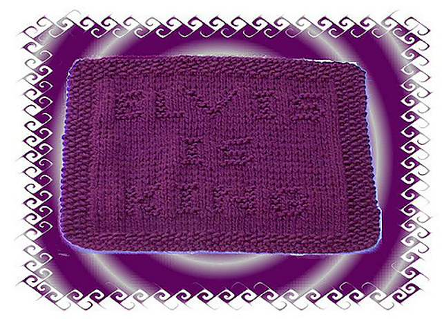 Elvis is King Dishcloth