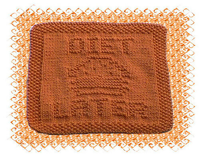 Diet Later Dishcloth