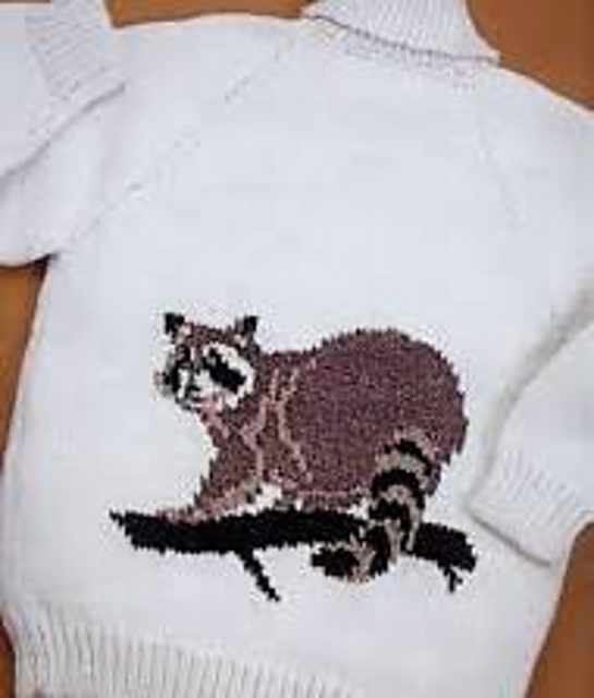 Men’s or Ladies’ Raccoon Cardigan