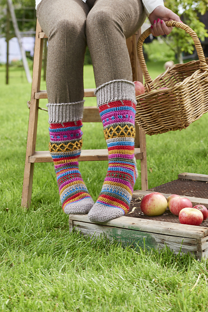 Colourwork Socks | Herbstsocken