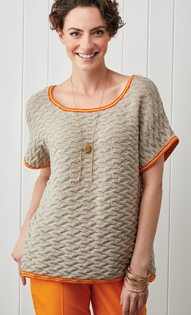 Texture and Stripe Tee