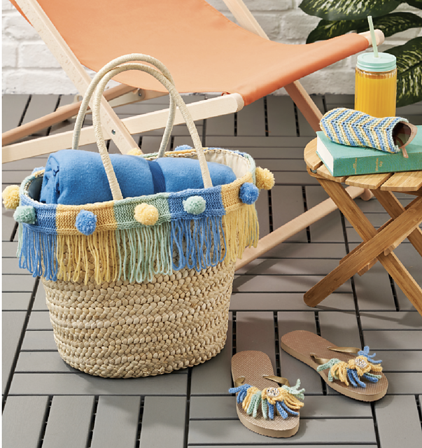 Beach tote bag trim