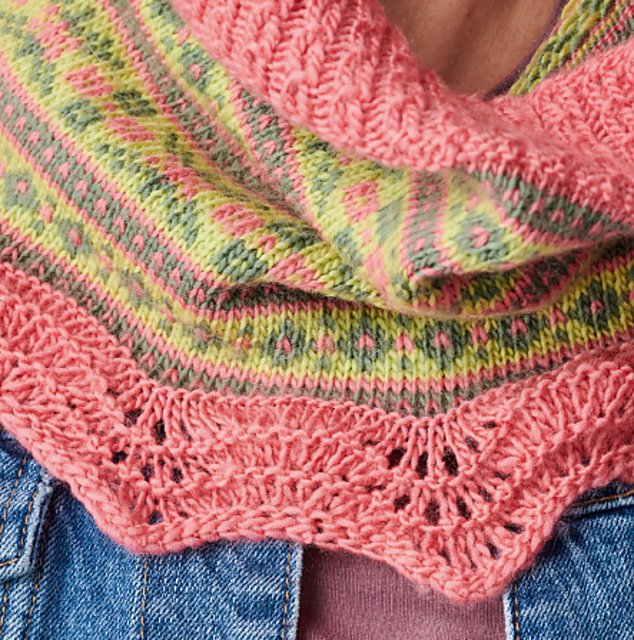 Festive Fair Isle Cowl