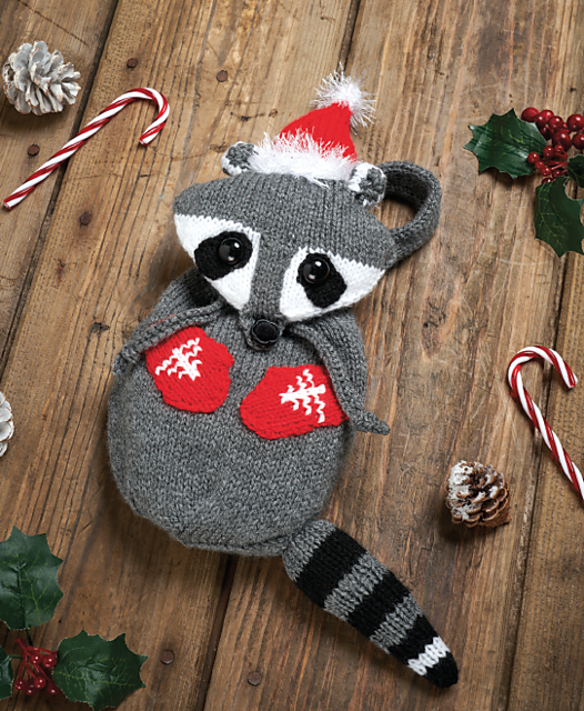 Snack Packaway Christmas Racoon Bag