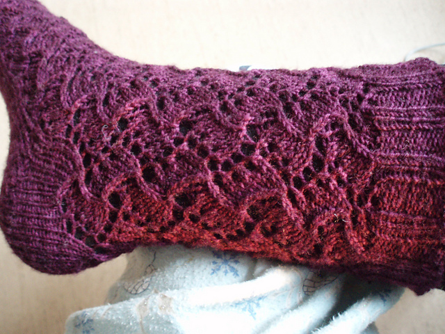 Traveling Vine Lace Sock