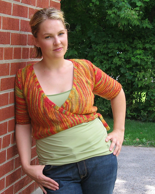 Wrap sweater 402