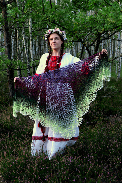 Wrzosowina (Heather) shawl
