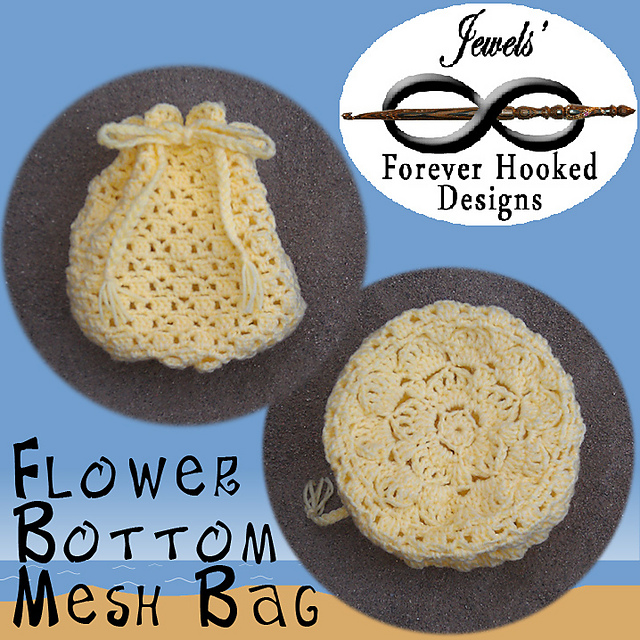 Flower Bottom Mesh Bag