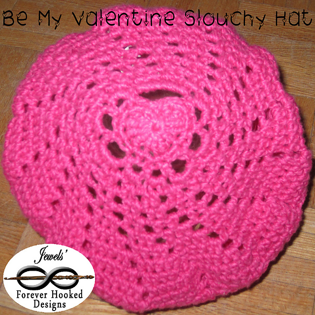Be My Valentine Slouchy Hat