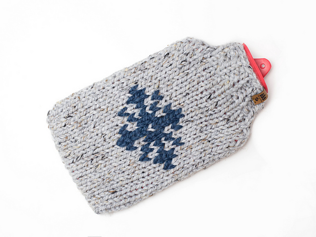 Snowflake Hot Water Bottle Cover
