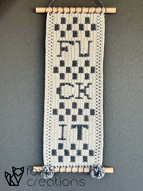 Fuck It Mosaic Wall Hanging