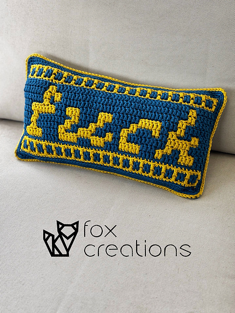 F* Mosaic Pillow