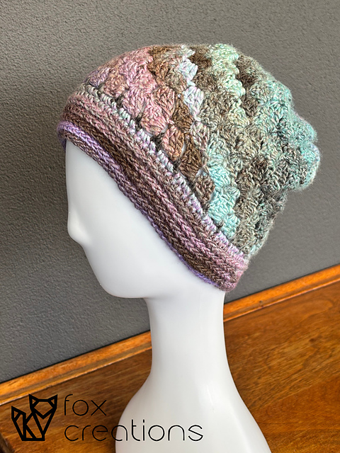 C2C Block Stitch Beanie