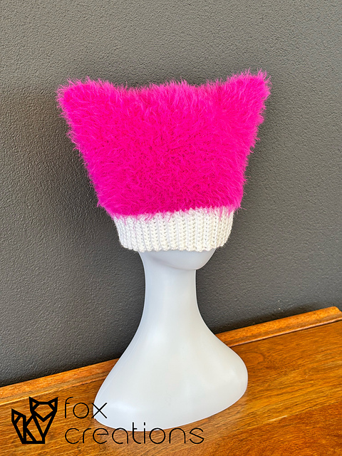 Fuzzy Cat Ear Beanie