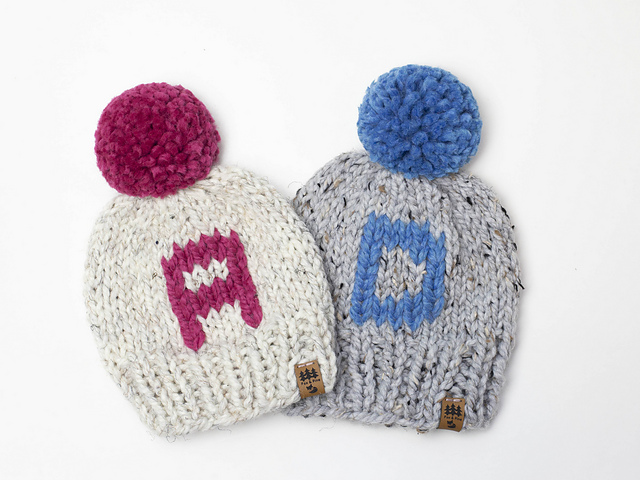 Monogram Initial Winter Hat