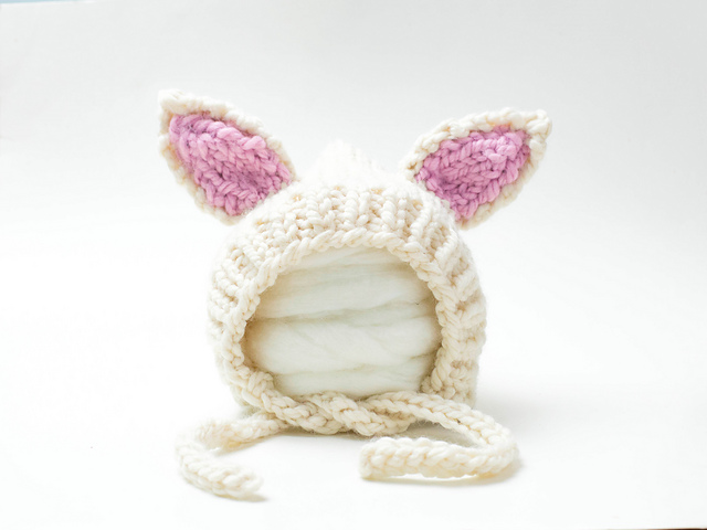 Bunny Pixie Bonnet Hat