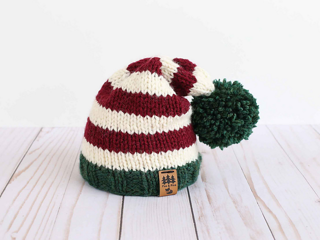 Elf Christmas Stocking Cap Hat
