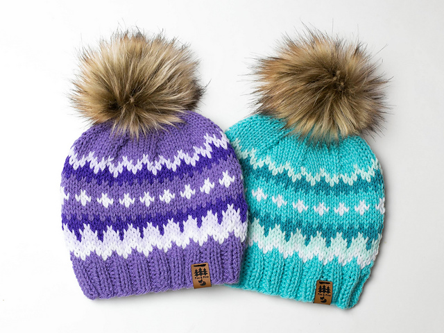 Bright Bernie Mittens Fair Isle Hat