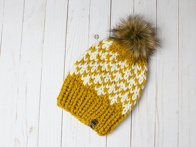 Fair Isle Hat Diamonds