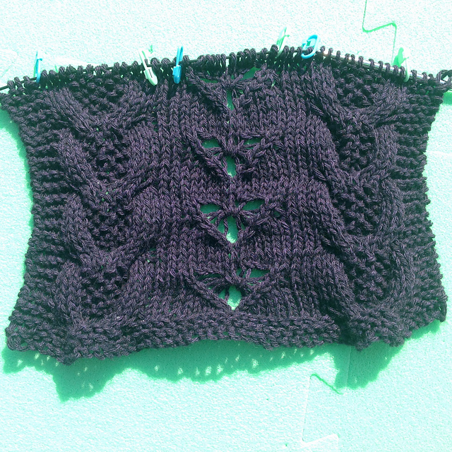 Cabled Bow Scarf