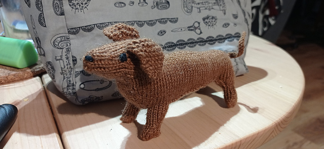 Knitted on sale sausage dog