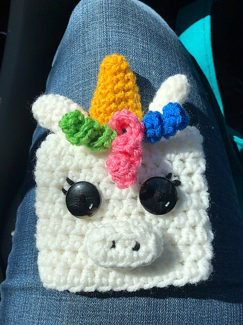 Unicorn Coffee Cup Cozy