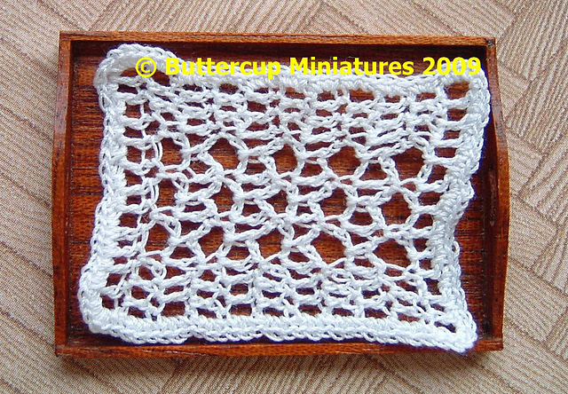 1:12th Scale Tray Cloth