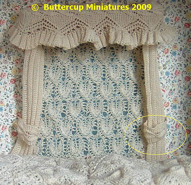 1:12th scale curtain tiebacks