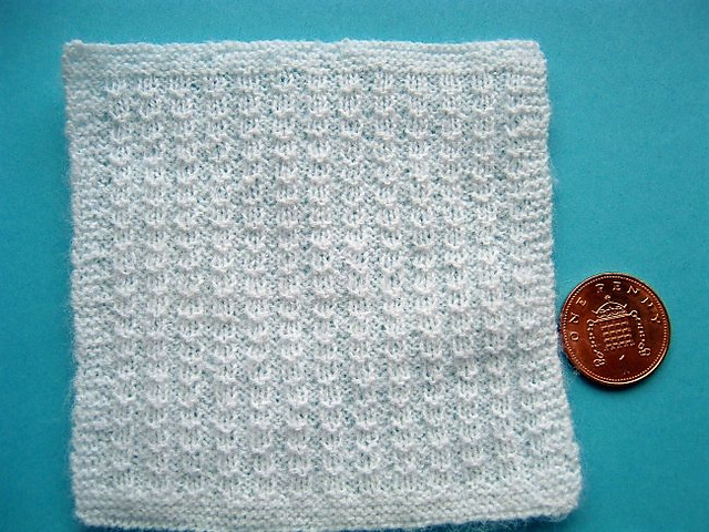 1:12th scale simple baby shawl