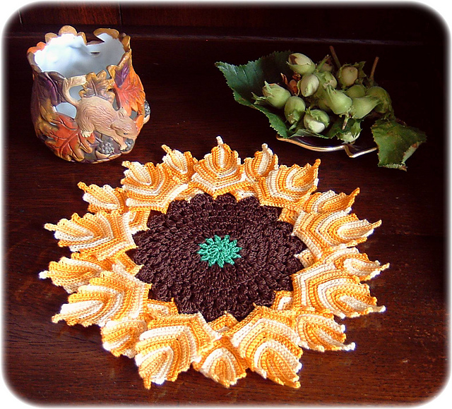 Sunflower doily