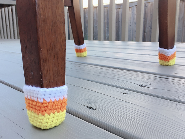 Candy Corn Chair Sock