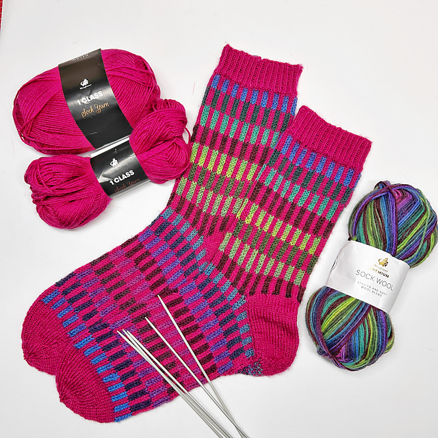 Cheekycheck-Socken