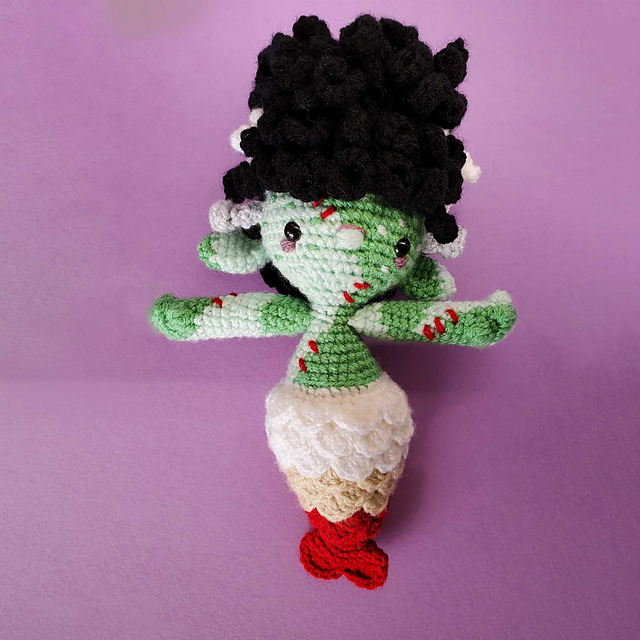 Frankenbride Halloween Mermaid